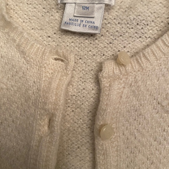 Ralph Lauren 12M white cardigan - Picture 2 of 3